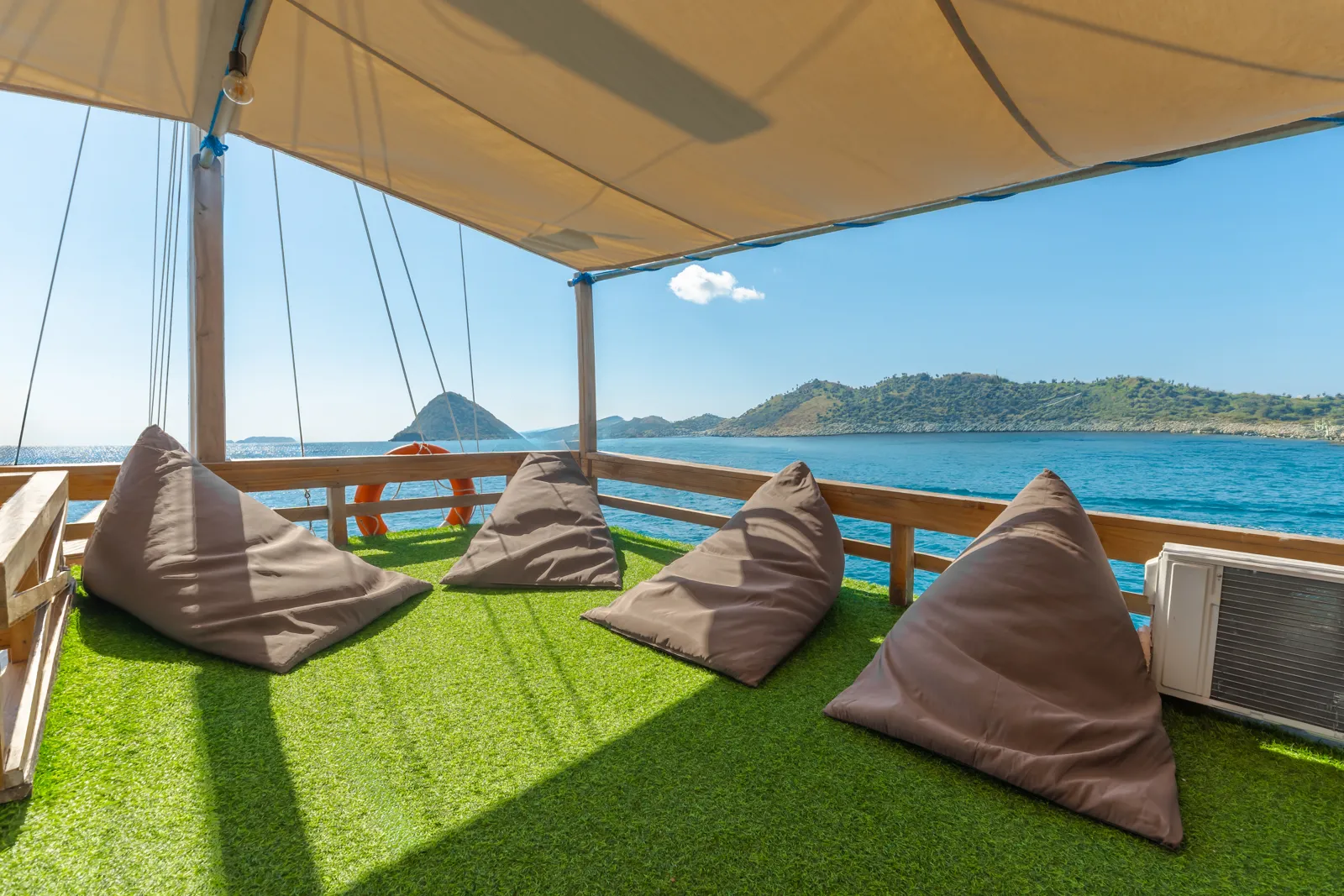 Arora upper deck lounge with sea views