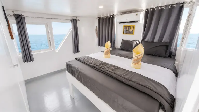 Deluxe Cabin 2 Elyona, ranjang double